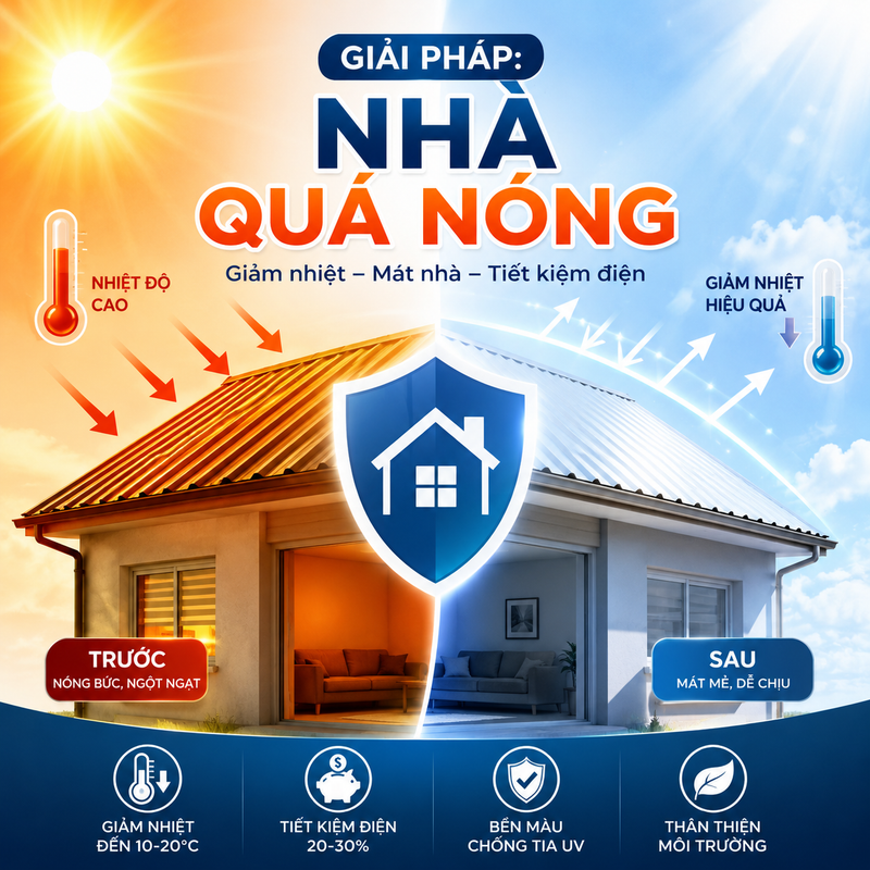 Chống nóng mái tôn, bảo ôn và nhà xưởng