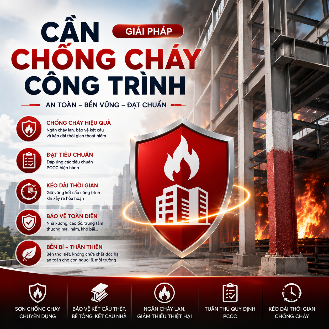 Sơn chống cháy chuẩn PCCC