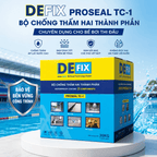 Chống thấm bể bơi chuẩn thi đấu chịu áp lực nước cao DEFIX TC-1