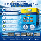 Chống thấm bể bơi chuẩn thi đấu chịu áp lực nước cao DEFIX TC-1