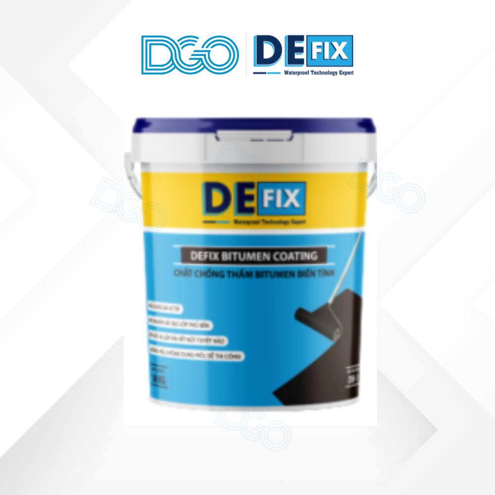 DEFIX BITUMEN COATING DB-1 – CHẤT CHỐNG THẤM BITUMEN BIẾN TÍNH CHUYÊN DỤNG CHO TẦNG HẦM, SÀN MÁI, TƯỜNG CHẮN