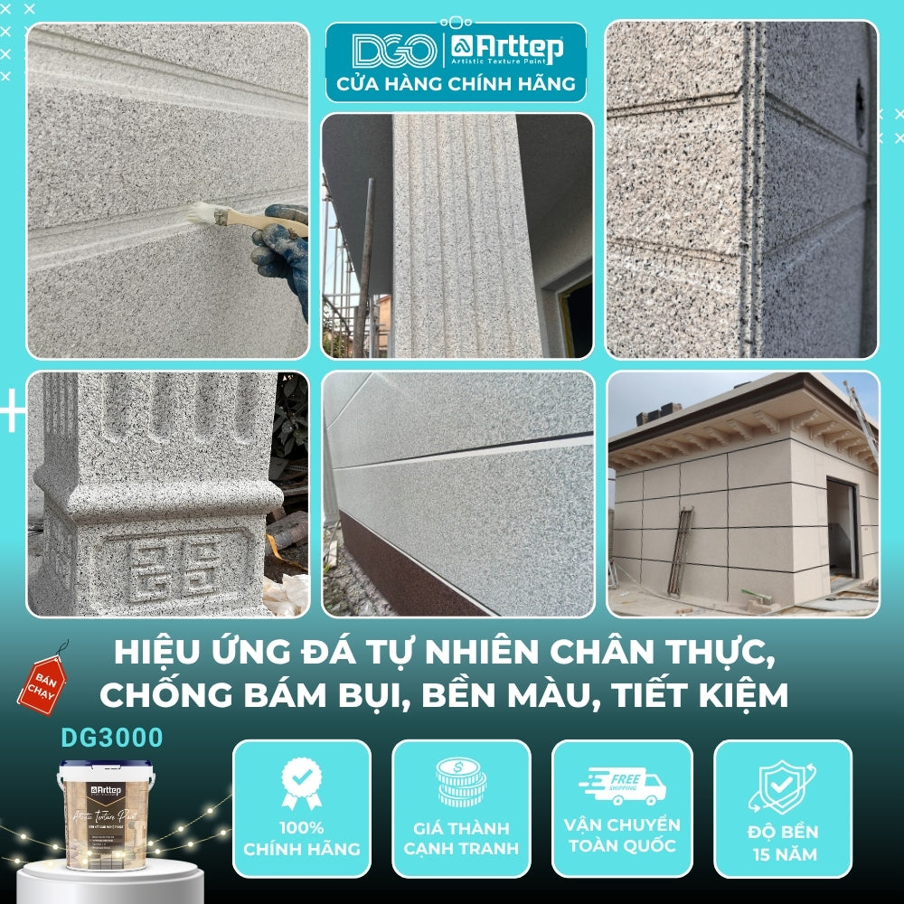 Sơn Đá Hoa Cương DG3000 – Thay Thế Đá Tự Nhiên, Tiết Kiệm Chi Phí