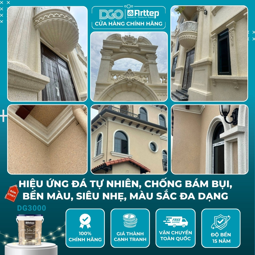 Sơn Đá Hoa Cương DG3000 – Thay Thế Đá Tự Nhiên, Tiết Kiệm Chi Phí