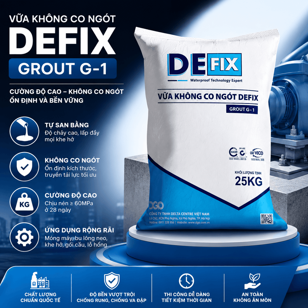 DEFIX G-1 International Standard High-Strength Non-Shrink Grout